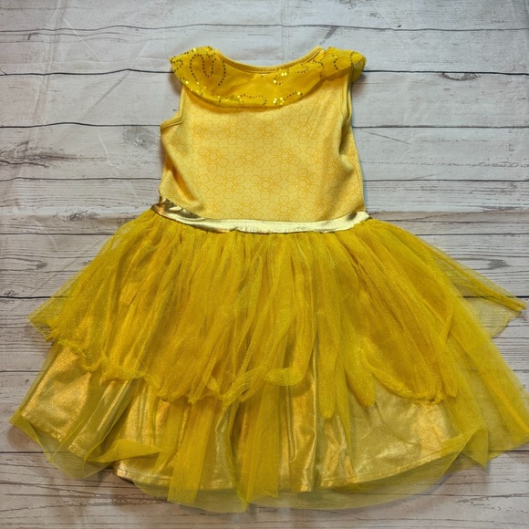 Disney Princess Belle Dress Beauty And The Beast Costume Girls Size Small 6/6X - Picture 11 of 11
